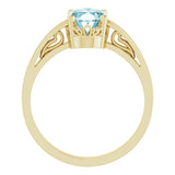 Solitaire Scroll Setting® Ring