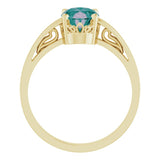 Solitaire Scroll Setting® Ring