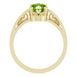 Solitaire Scroll Setting® Ring