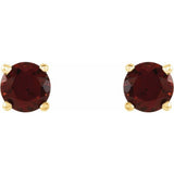 Round 4-Prong Lightweight Stud Earrings