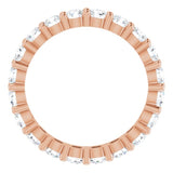 14K Rose 1 9/10 CTW Lab-Grown Diamond Eternity Band Size 5.5