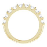 14K Yellow 1 1/5 CTW Natural Diamond Anniversary Band