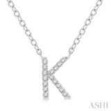 K' Initial Diamond Pendant