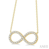 Infinity Shape Diamond Necklace