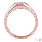 Oval Shape Lovebright Essential Diamond Signet Ring