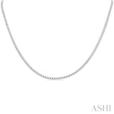 7 Ctw Round Cut Diamond Tennis Necklace in 14K White Gold