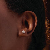 14K White Gold 1/2 CTW Lab-Grown Diamond Earrings