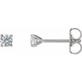 14K White 1/6 CTW Lab-Grown Diamond Stud Earrings