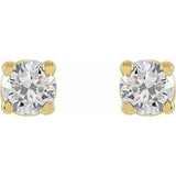 14K Yellow Gold 3 CTW Lab-Grown Diamond Earrings