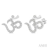 'Om' Petite Diamond Fashion Earrings