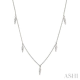 Diamond Icicle Station Necklace