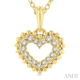 Heart Shape Petite Diamond Fashion Pendant