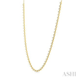 1 1/4 Ctw Bezel Set Round Cut Diamond Tennis Necklace in 14K Yellow Gold