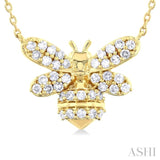 Bumble Bee Petite Diamond Fashion Pendant