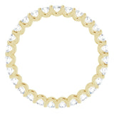 14K Yellow 7/8 CTW Lab-Grown Diamond  Eternity Band Size 6.5