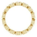 14K Yellow 9/10 CTW Lab-Grown Diamond  Eternity Band Size 6.5