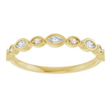 14K Yellow 1/6 CTW Lab-Grown Diamond  Anniversary Band
