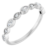 Platinum 1/6 CTW Lab-Grown Diamond  Anniversary Band