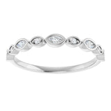 Platinum 1/6 CTW Lab-Grown Diamond  Anniversary Band