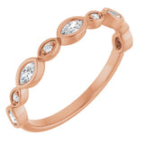 14K Rose 1/4 CTW Lab-Grown Diamond  Anniversary Band