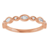14K Rose 1/4 CTW Lab-Grown Diamond  Anniversary Band