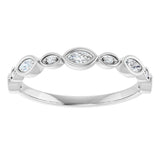 14K White 1/4 CTW Lab-Grown Diamond  Anniversary Band