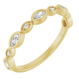 14K Yellow 1/4 CTW Lab-Grown Diamond  Anniversary Band
