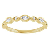 14K Yellow 1/4 CTW Lab-Grown Diamond  Anniversary Band