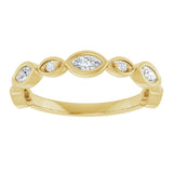 14K Yellow 3/8 CTW Lab-Grown Diamond  Anniversary Band