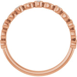 14K Rose 1/6 CTW Lab-Grown Diamond  Anniversary Band