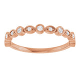 14K Rose 1/6 CTW Lab-Grown Diamond  Anniversary Band