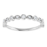 14K White 1/6 CTW Lab-Grown Diamond  Anniversary Band