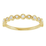 14K Yellow 1/6 CTW Lab-Grown Diamond  Anniversary Band