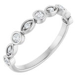 14K White 1/5 CTW Lab-Grown Diamond  Anniversary Band
