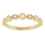 14K Yellow 1/5 CTW Lab-Grown Diamond  Anniversary Band
