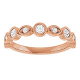 14K Rose 1/3 CTW Lab-Grown Diamond  Anniversary Band