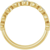 14K Yellow 1/3 CTW Lab-Grown Diamond  Anniversary Band
