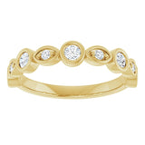 14K Yellow 1/3 CTW Lab-Grown Diamond  Anniversary Band