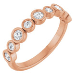 14K Rose 3/8 CTW Lab-Grown Diamond  Anniversary Band