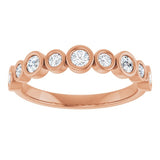 14K Rose 3/8 CTW Lab-Grown Diamond  Anniversary Band