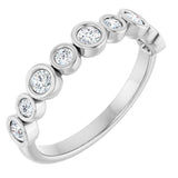 14K White 3/8 CTW Lab-Grown Diamond  Anniversary Band