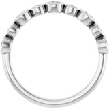 14K White 3/8 CTW Lab-Grown Diamond  Anniversary Band