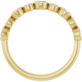 14K Yellow 3/8 CTW Lab-Grown Diamond  Anniversary Band