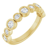14K Yellow 5/8 CTW Lab-Grown Diamond  Anniversary Band