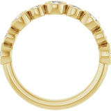 14K Yellow 5/8 CTW Lab-Grown Diamond  Anniversary Band