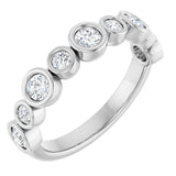 Platinum 5/8 CTW Lab-Grown Diamond  Anniversary Band