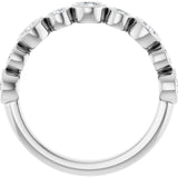 Platinum 5/8 CTW Lab-Grown Diamond  Anniversary Band