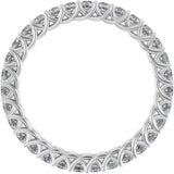 Platinum 9/10 CTW Lab-Grown Diamond  Eternity Band