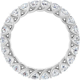 14K White 2 CTW Lab-Grown Diamond  Eternity Band