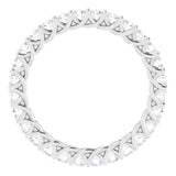 14K White 7/8 CTW Lab-Grown Diamond  Eternity Band